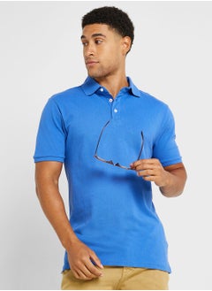 Buy Mens Short Sleeve Polo Button Up Shirt in UAE