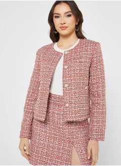 Buy Printed Button Down Blazer in UAE