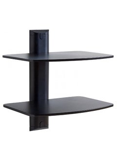 Buy 2-Layer Shelf Wall Mount For Below 32 Inch Black in Saudi Arabia