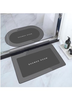 اشتري Super Absorbent Non-slip Bathroom Mat Toilet Anti-skid Bathtub Foot Mat Kitchen Living Room Floor Mat Home Decor في الامارات