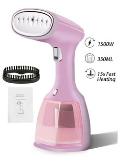 اشتري 1500W Detachable 350ml Water Tank-Mini Travel Iron Steam-15s Fast Heating Portable Clothes Steamer Iron-Portable Fabric Steam Iron Auto Shut Off And Leak Proof-Fast Heating Wrinkle Remover في السعودية