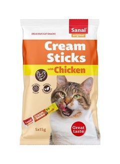 اشتري Cream Sticky With Chicken Flavor 75g Pack Of 5 في السعودية
