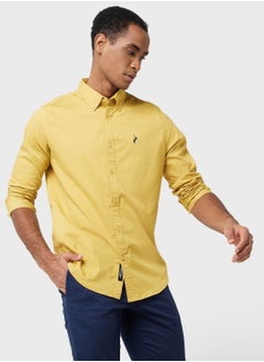 اشتري Thomas Scott Classic Slim Fit Button Down Collar Twill Casual Shirt في السعودية