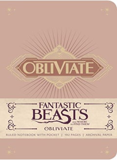 Buy Fantastic Beasts And Where To Find Them Obliviate Hardcover Ruled Notebook by Insight Editions Hardcover in UAE