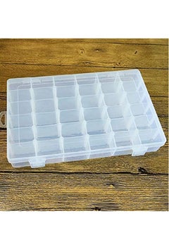 Buy Adjustable Divider Removable 36 Grid Plastic Organizer Storage Box 1 Pieces in UAE