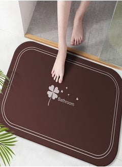 Buy Luxurious Diatom Mud Absorbent Non Slip Foot Mat for Bathrooms in UAE