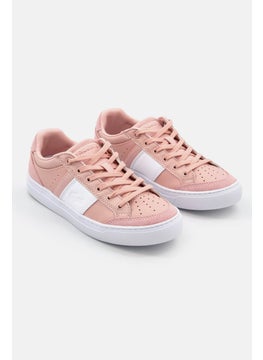 اشتري Women Lace Up Courtline 319 Casual Shoes, Pink/White في الامارات