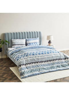 اشتري Ontario Arena 3-Piece Printed Microfiber King Comforter Set 240x220 cm في الامارات