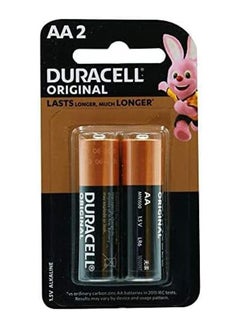 Buy 2 Piece Duracell Original AA Alkaline Batteries in Saudi Arabia