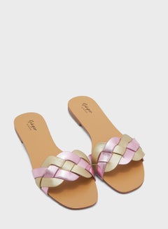 Buy Plaited Flat Sandal in Saudi Arabia