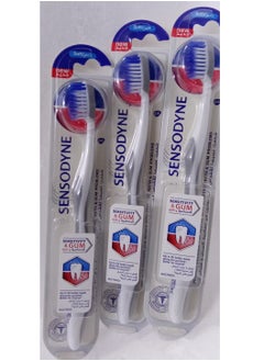 Buy 12 Soft Bristles Toothbrushes for Sensitive Teeth and Gums Multicolour in Saudi Arabia