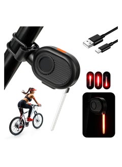 اشتري Led Bike Tail Light, Rechargeable Bicycle Tail Light for Safe Night Cycling, 3 Light Mode Rear Bike Light, Reliable and Bright Taillights, Lightweight Design, One-touch Switch, Ultimate Brightness في السعودية