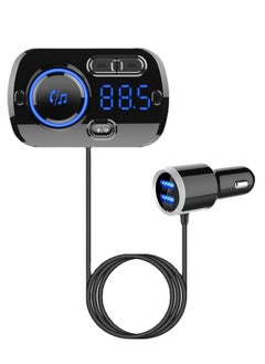 Buy Multifunctional Bluetooth Phone Charger with 7 Colour Lights, Quick Charge 3.0 Output ,Fast Charger, Bluetooth Car MP3 Player in UAE