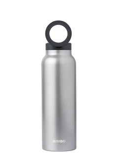 Buy Water Bottle 32Oz + Free Magnetic Booster Ring | Stainless Steel Hydration Bottle w/ Integrated MagSafe Phone Mount, 12Hrs Hot/24Hrs Cold, BPA-Free, Works w/ All Devices Android & iOS- Stainless in UAE