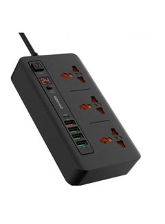Buy Smart Connection 3 Triple Entrance, 4 USB Entrance and USB Type CPD/Black Entrance in Saudi Arabia