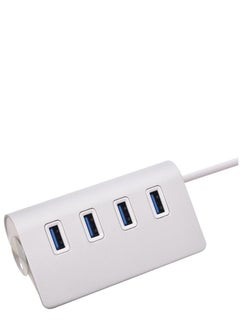 Buy HUB  Amazing Design With Four Port 3.0 USB Hub And Support 2TB - Silver White in Egypt