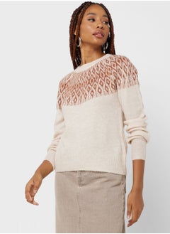 Buy Printed Knitted Sweater in Saudi Arabia