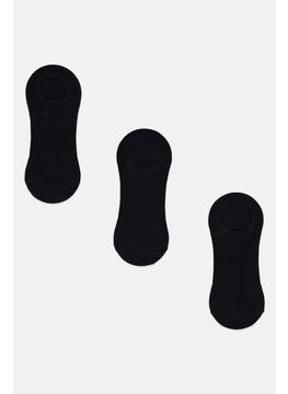 اشتري Men 3 Pairs Plain Invisible Socks, Navy Blue في الامارات