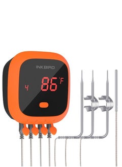 Buy INKBIRD Meat Probe Thermometer Waterproof Bluetooth Thermometer IBT-4XC BBQ Grill Thermometer Wireless Digital Cooking Food Thermometers for Weber Smoker Kitchen Oven in UAE