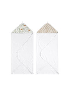 Buy Essentials Hooded Towel - Pack of 2 - Tanzania in UAE