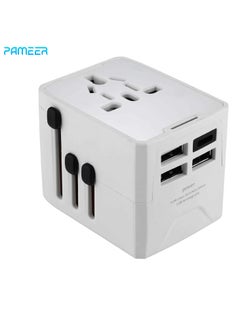 Buy Universal Travel Adapter, International Travel Adapter Wall Charger AC Plug Adapter with 5.6A Smart Power and 3.5A 3 USB 1 Type-C, Worldwide All in One Power Adapter Travel Charger for USA EU UK AU. in UAE