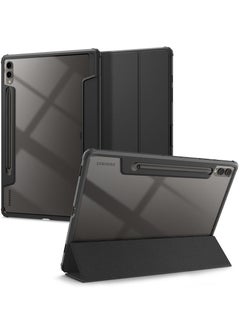 Buy Ultra Hybrid Pro Samsung Galaxy Tab S9 PLUS Case Cover 12.4 inch (2023) with Dual S-Pen Holder - Black in UAE