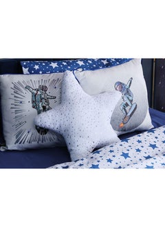 Buy Sparkle Star Shape Filled Cushion 47x47Cm Grey in UAE