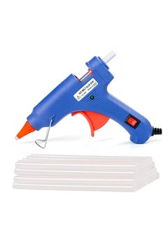 Buy Glue Gun with 24 Glue Sticks, Craft Glue Gun, Removable Glue Gun，Glue Gun Mini, Hot Glue Gun with Glue Sticks for DIY Small Craft Projects and Home Quick Repairs (Blue) in UAE