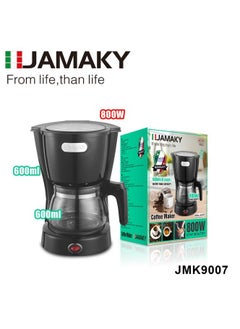 Buy Jamaki Electric Coffee Maker 6 Cup 0.6L 800W in Egypt