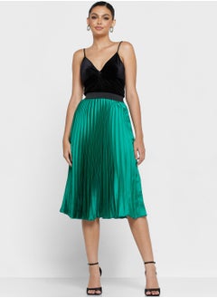 Buy Plisse High Waist Skirt in UAE