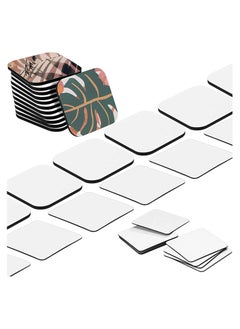 Buy Sublimation Blank Refrigerator Magnets, Square Fridge Magnet for Home Kitchen Refrigerator Office Calendar Microwave Oven Wall Door, Home Wall DIY Decorative Magnets 16 Pieces in Saudi Arabia