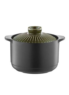 Buy Ceramic Direct Fire 5.5 L Casserole, Black,Blue in UAE