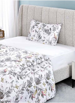 Buy Nasima Flat Sheet and Pillowcase Set, Multicolour - 180x240 cm in UAE