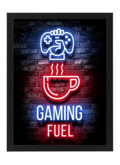 اشتري Coffee The Gaming Fuel Wall Art Poster Frame  A4 Size في الامارات