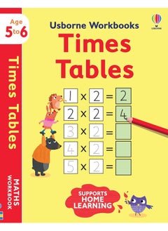 Buy Usborne Workbooks Times tables 5-6 in UAE