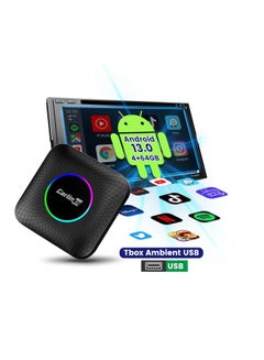 Buy Carlinkit Newest Android 13.0 Ai Box LED, 8+128GB with Qualcomm 8-cores, 3-in-1 Wireless CarPlay/Android Auto Comes with Google Play Store, Streaming Video, Only for The Vehicle with Wired CarPlay in UAE