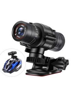 Buy Bicycle Helmet Camera 1080P HD Sports Camera Mountain Motorcycle Waterproof Mini DV Camera F9 120°A+ Motorcycle Wide Angle Car Video Recorder (0G) in Saudi Arabia