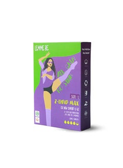 Buy Lemme Be Period Panties for Women | Reusable Period Underwear 120 ML Capacity | Leak Proof Protection for Periods | 100% Breathable TPU Bamboo Fiber Z Drip Max (Black) (S) in UAE