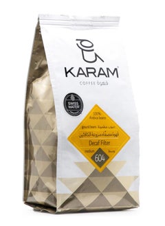 Buy Karam Decaf - Filter Medium Roast Ground Beans 250gms in UAE