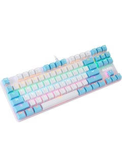 Buy 87 Keys Wired Mechanical Keyboard Mixed Light Mechanical Keyboard in UAE
