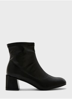 اشتري Rounded Point Sock Ankle Boot في الامارات