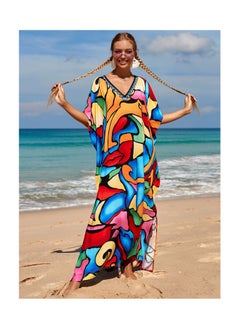 Buy Beach Printed Robe Sunscreen Cover in UAE