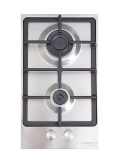 اشتري Built-in Gas Hob - 2 Burners - Steel - Grilled Iron - Made in Italy - KP302H/GA في السعودية