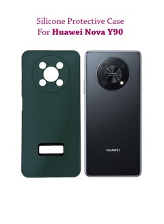 Buy Silicone Protective Back Case Cover For Huawei Nova Y90 - Green in Saudi Arabia
