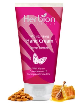 Buy Herbion Naturals Herbion Naturals Moisturising Hand Cream with Sweet Almond, Honey, & Pomegranate Seed Oil, for Visibly Soft & Smooth Hands, Suitable for All Skin Types in UAE