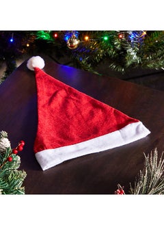 اشتري Blovec Adult Felt Santa Hat 30 x 45 x 2 cm في الامارات