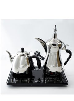 Buy Dallah al khaleej arabic coffee and tea maker set with capacity of 1000 ml and power of 1600 watts in Saudi Arabia