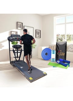 Buy Multifunctional electric treadmill with massage belt and continuous operation and the weight of the user is 130 kg City Stars Fitness and five wonderful gifts cover the device + a set of five pieces in Egypt