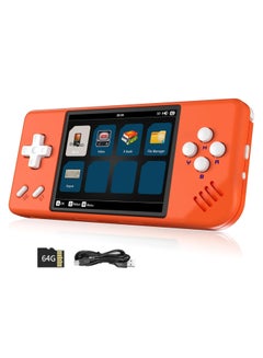 Buy ANBERNIC RG28XX Handheld Game Console 2.83 inch 640*480 IPS Screen Linux System 3100mAh Video Retro Player Support HDMI Output TV 2.4G Wireless/Wired Controller Supports Music Video Player (Orange) in UAE