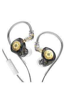 اشتري EDX Pro in-Ear Stage Monitor Headphone Dual Magnetic Dynamic Unit Earphone Shock Bass Earbuds with 0.75mm Detachable Cable Comfortable Wired Headset (With Mic) في السعودية